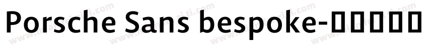 Porsche Sans bespoke字体转换